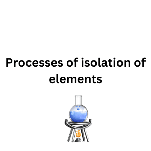 Processes of isolation of elements